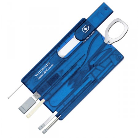 SwissCard Victorinox Sapphire Blue . SwissCard Victorinox Sapphire Blue .