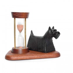 Песочные часы со скульптурой Собака "Клякса"