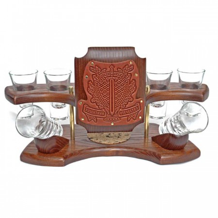 Горілковий піднос "Захисник вітчизни" Горілковий піднос "Захисник вітчизни"