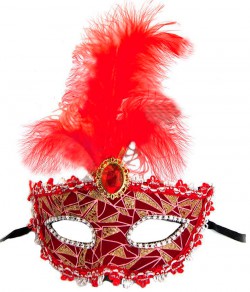 Венецианская маска Патриция красная Венецианская маска Патриция красная