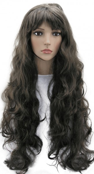 Перука довга чорна 90 см Перука довга чорна 90 см