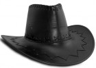 Шляпа ковбойская кожа (черная)