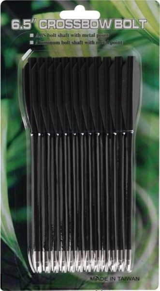 Стріли для арбалета Man Kung MK-PL-BK, чорні, 12 шт . Стріли для арбалета Man Kung MK-PL-BK, чорні, 12 шт .