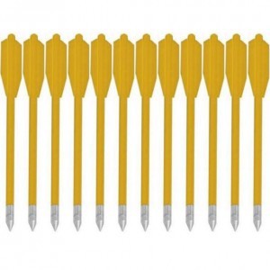 Стріли для арбалета Man Kung MK-PL-Y, жовтий, 12 шт . Стріли для арбалета Man Kung MK-PL-Y, жовтий, 12 шт .