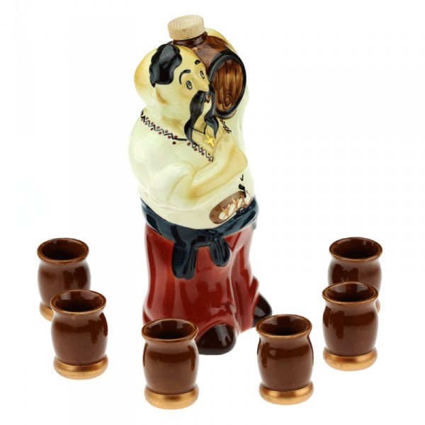 Коньячний набір Козак з бочкою Коньячний набір Козак з бочкою