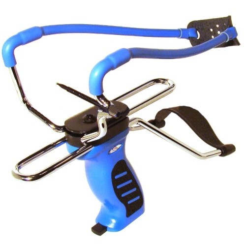 Рогатка з упором та магазином Man Kung SL06BL, синя . Рогатка з упором та магазином Man Kung SL06BL, синя .