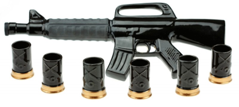 Коньячний набір автомат М16 Коньячний набір автомат М16