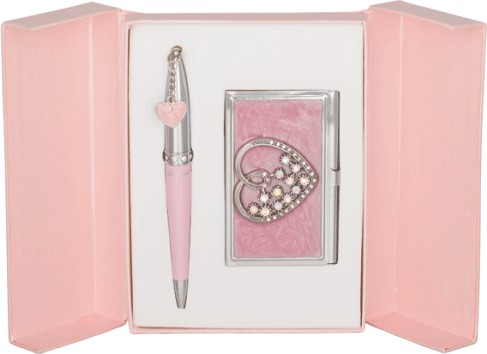 Подарунковий набір Crystal Heart , рожевий Подарунковий набір Crystal Heart , рожевий