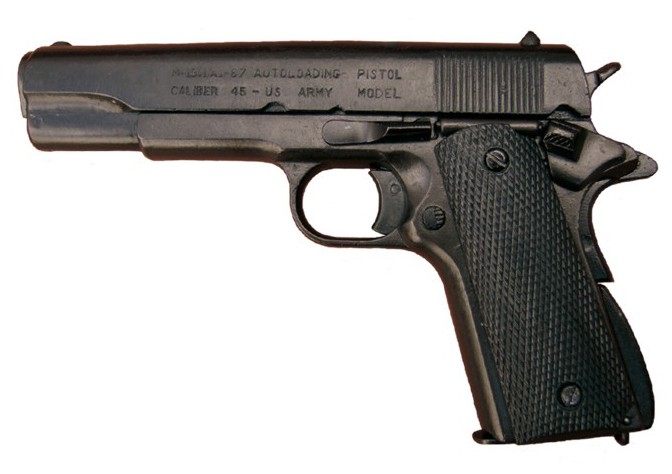 Пістолет Кольт-45 автоматичний, 1911 р . Пістолет Кольт-45 автоматичний, 1911 р .