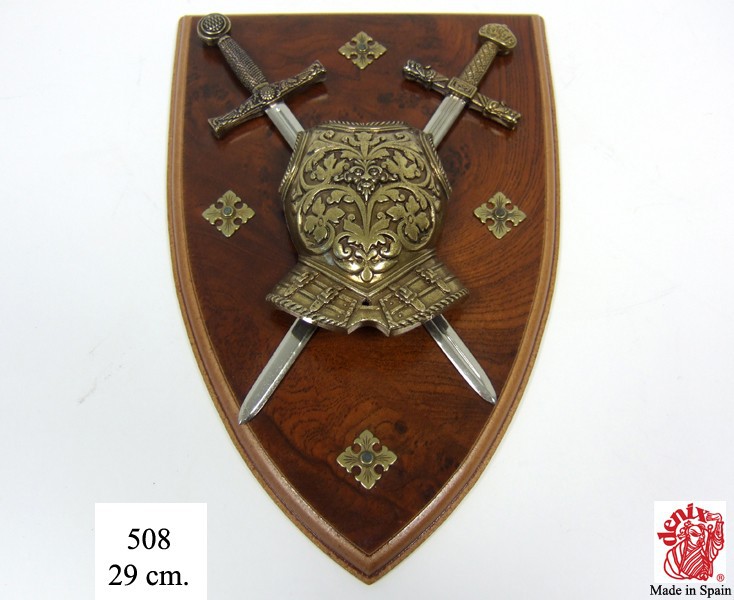 Панно міні-меч Ескалібур, міні-меч Карла Великого, кіраса на щиті . Панно міні-меч Ескалібур, міні-меч Карла Великого, кіраса на щиті .