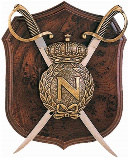 Панно Наполеон, щит и 2 сабли