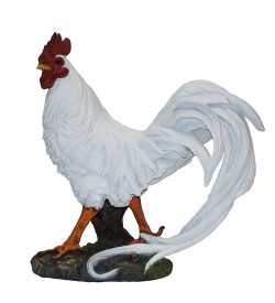 Белая фигурка «Петух», 36 см Белая фигурка «Петух», 36 см