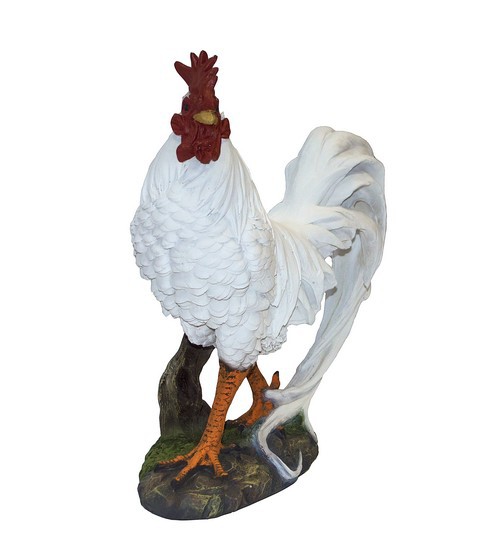 Белая фигурка «Петух», 36 см Белая фигурка «Петух», 36 см