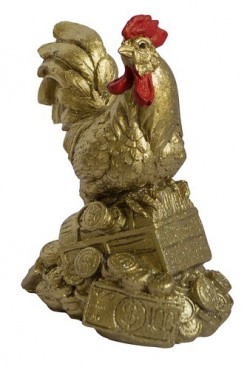 Петух с красным гребешком на сундуке, 10см Петух с красным гребешком на сундуке, 10см