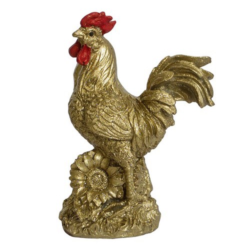 Петух с красным гребешком на подсолнухе, 10см Петух с красным гребешком на подсолнухе, 10см