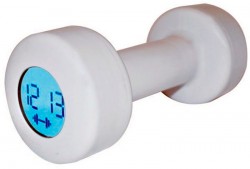 Будильник " Гантеля " , білий . Будильник " Гантеля " , білий .