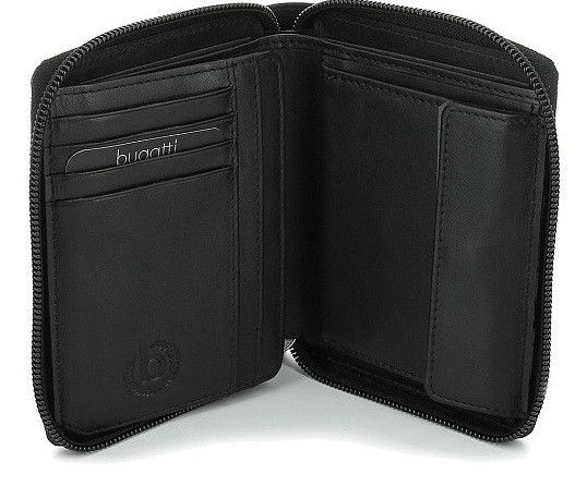 Портмоне шкіряне Bugatti BU49107701 чорне Портмоне шкіряне Bugatti BU49107701 чорне