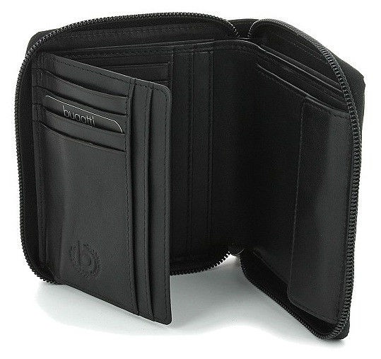 Портмоне шкіряне Bugatti BU49107701 чорне Портмоне шкіряне Bugatti BU49107701 чорне