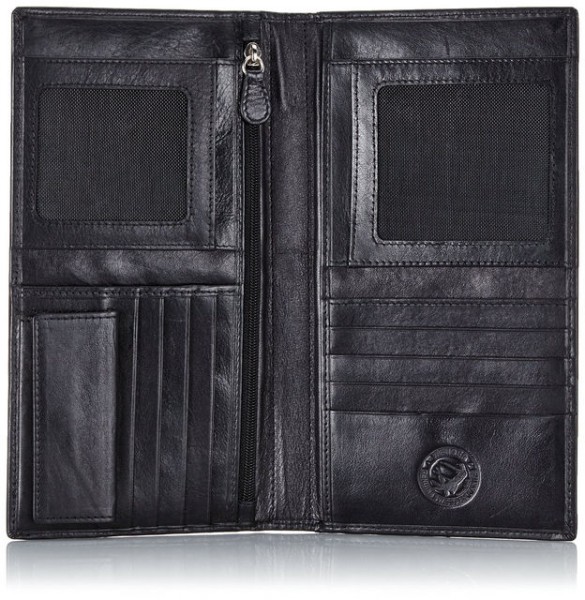 Портмоне шкіряне Wenger W2-01BK, чорне Портмоне шкіряне Wenger W2-01BK, чорне