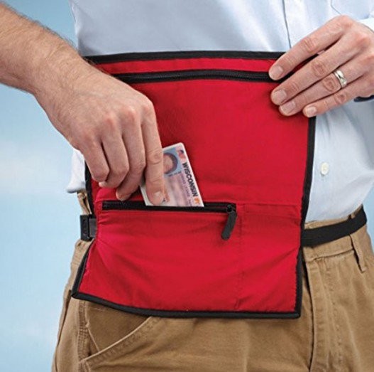 Дорожній гаманець на поясі Wenger WE6076RE, червоний Дорожній гаманець на поясі Wenger WE6076RE, червоний