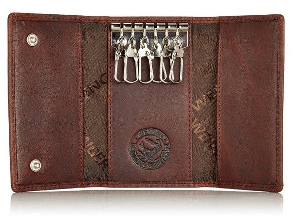 Гаманець для ключів Wenger W7-14DB, коричневий Гаманець для ключів Wenger W7-14DB, коричневий