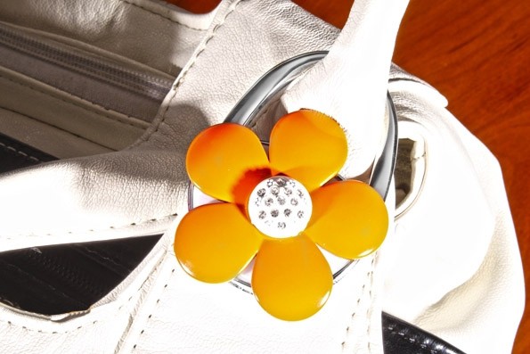 Утримувач для сумки Jinli «Помаранчева квітка» JIN121 Утримувач для сумки Jinli «Помаранчева квітка» JIN121