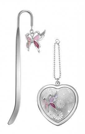 Подарунковий набір Jardin D`Ete «Бузовий метелик» (дзеркало та закладка) Подарунковий набір Jardin D`Ete «Бузовий метелик» (дзеркало та закладка)