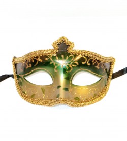 Маска венецианская зеленая Маска венецианская зеленая