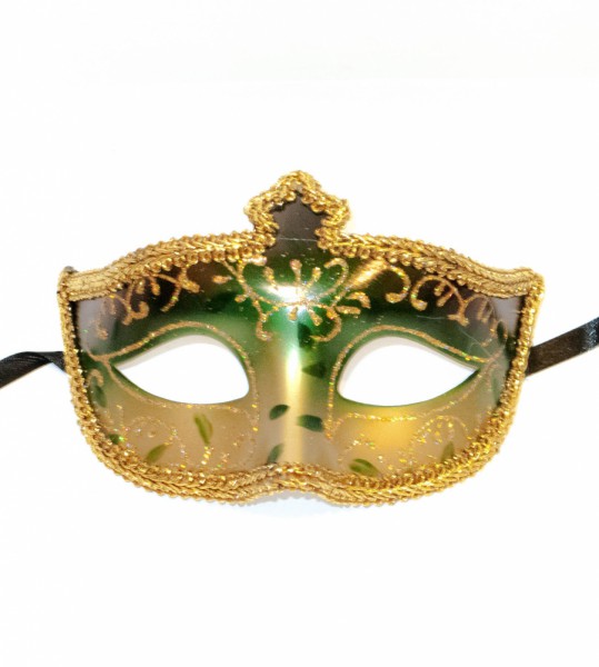 Маска венецианская зеленая Маска венецианская зеленая