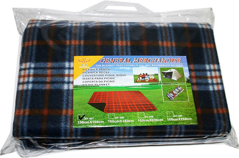 Килимок для пікніка Square SY-037, темно-синій 130х150см Килимок для пікніка Square SY-037, темно-синій 130х150см