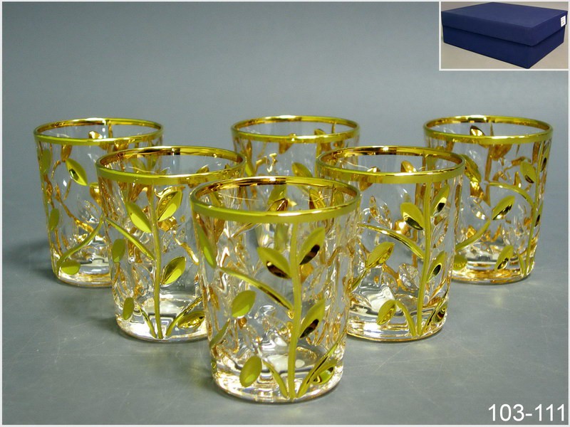 Набір стопок - Золота пелюстка Набір стопок - Золота пелюстка