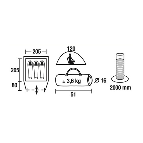 Намет туристичний Time Eco Travel 3 Намет туристичний Time Eco Travel 3