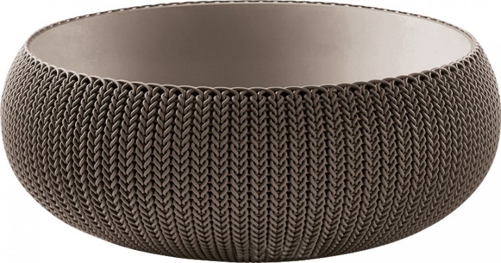 Горщик для рослин Keter Cozies L , коричневий Горщик для рослин Keter Cozies L , коричневий