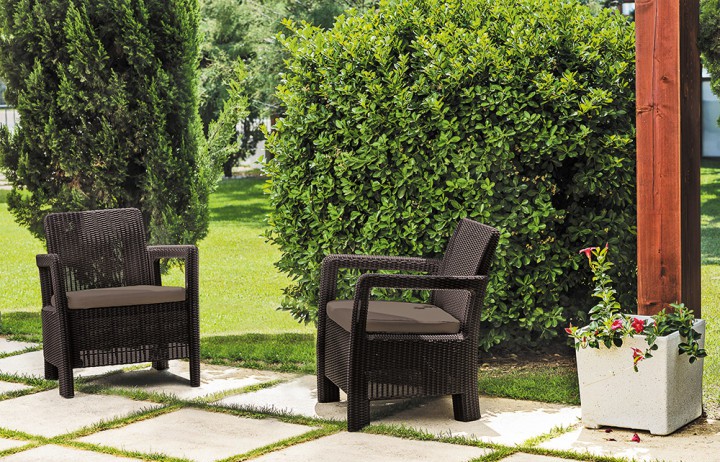 Набір меблів Allibert Tarifa Lounge Set Коричневий Набір меблів Allibert Tarifa Lounge Set Коричневий