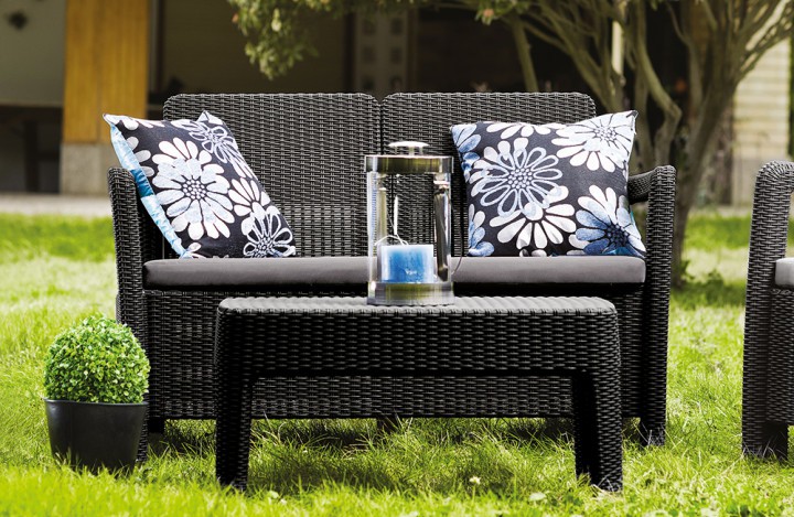 Набір меблів Allibert Tarifa Lounge Set Коричневий Набір меблів Allibert Tarifa Lounge Set Коричневий