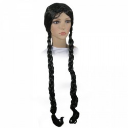 Перука чорна дві коси Перука чорна дві коси