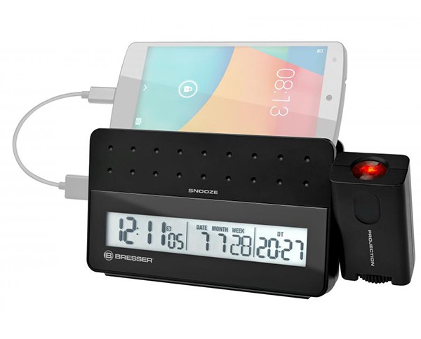 Проекційний годинник Bresser MyTime Pro black . Проекційний годинник Bresser MyTime Pro black .