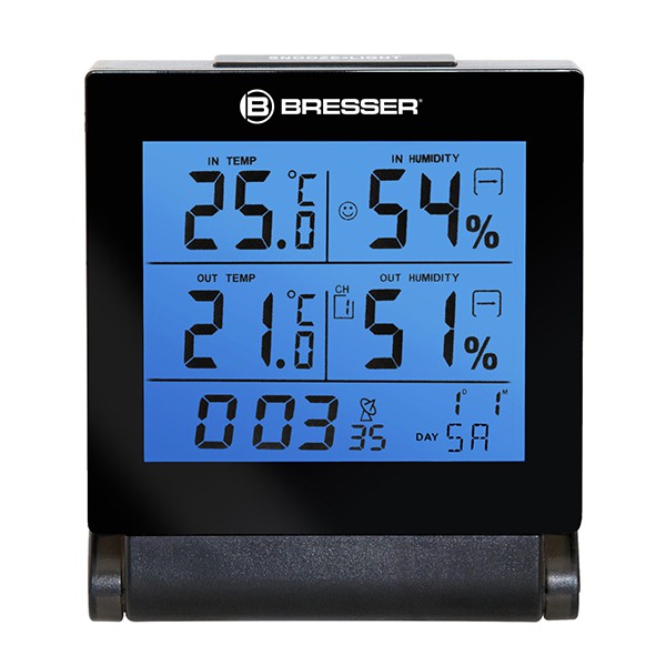 Термометр-гігрометр Bresser MyTime Travel з годинником Термометр-гігрометр Bresser MyTime Travel з годинником