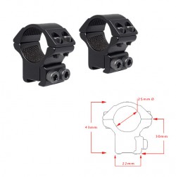  Hawke Matchmount 1"/9-11mm/Med