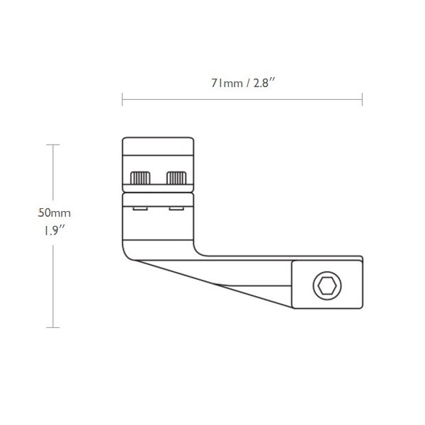  Hawke Reach Forward 1"/Weaver/High (extension 2")