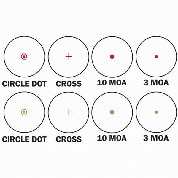   Barska Multi Reticle 1x (Red/Green)