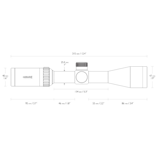   Hawke Vantage IR 3-9x40 (Rimfire .22 LR HV R/G)