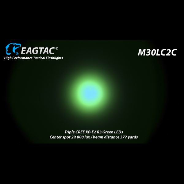  Eagletac M30LC2C 3*XP-E2 Green R3 (750 Lm)