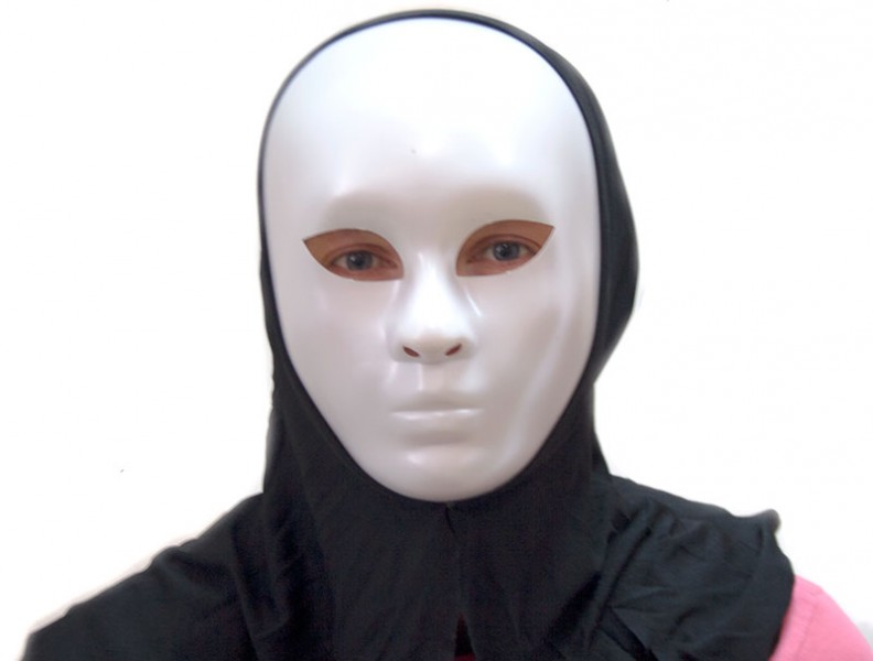 Маска пластик Безликая (перламутр) Маска пластик Безликая (перламутр)