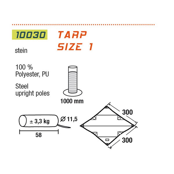 Тент High Peak Tarp 1 stone Тент High Peak Tarp 1 stone