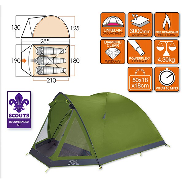 Намет Vango Alpha 300 Herbal Намет Vango Alpha 300 Herbal