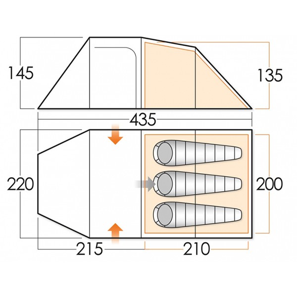 Намет Vango Beta 350 XL River Намет Vango Beta 350 XL River