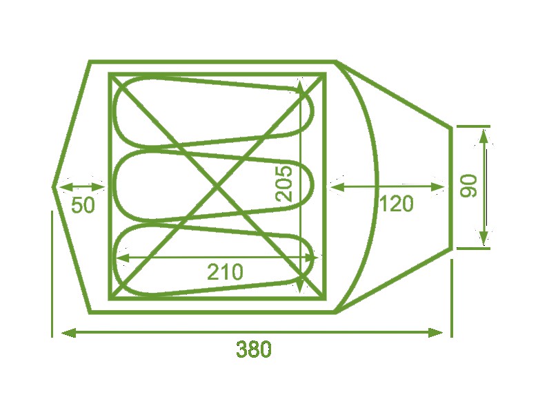 Палатка MOUSSON ATLANT 4 AL KHAKI Палатка MOUSSON ATLANT 4 AL KHAKI