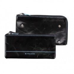 Сумочка Piquadro Blue Square на блискавці з 3 відділом Сумочка Piquadro Blue Square на блискавці з 3 відділом