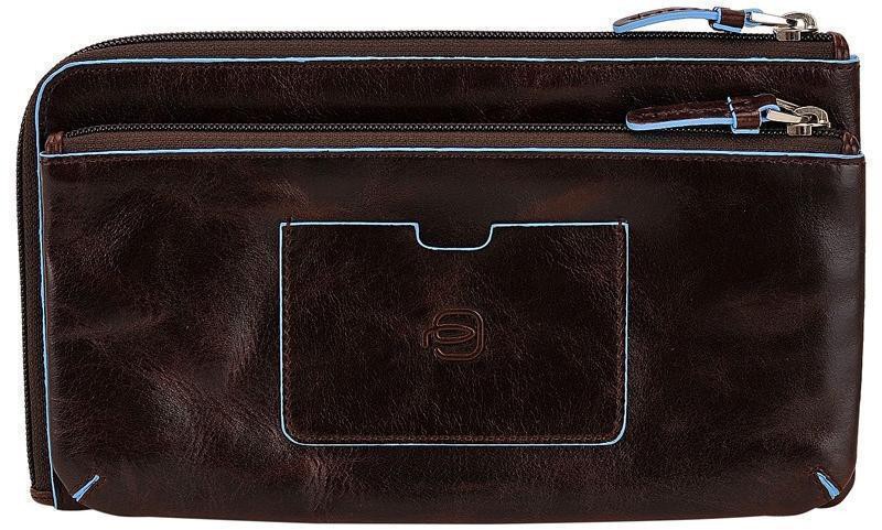 Сумочка Piquadro Blue Square на блискавці з 3 відділами Сумочка Piquadro Blue Square на блискавці з 3 відділами